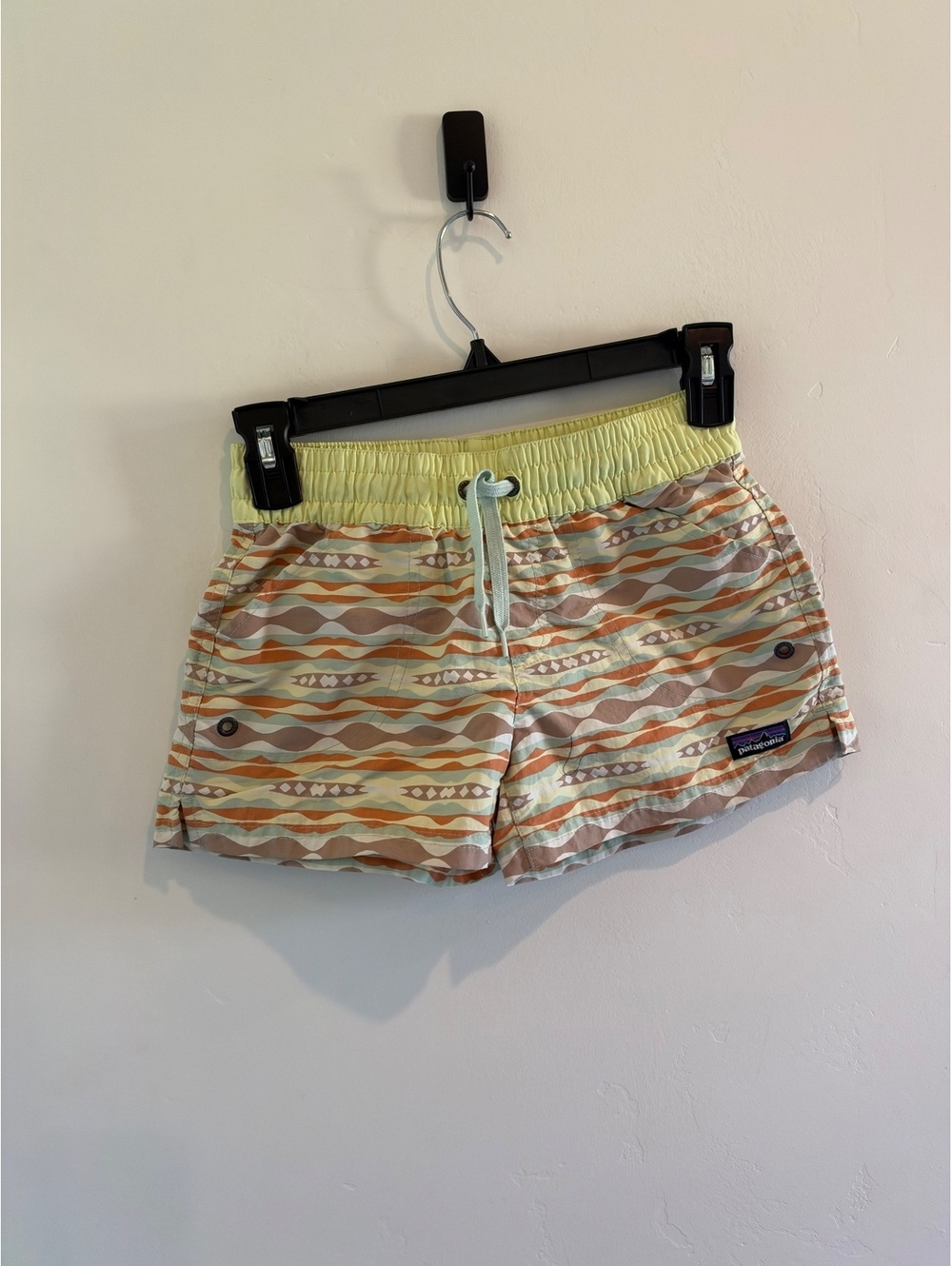 Patagonia Kids Medium Baggies Shorts Multicolor Wave Print NetPlus